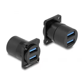   Delock D-típusú Modul USB 3.2 Gen 1 A-típusú 2 x hüvely - 2 x hüvely (87813)