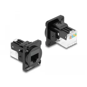   Delock D-típusú Modul RJ45 Cat.6A hüvely - LSA hüvely (87817)
