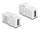 Delock Keystone modul, USB 3.0 A-csatlakozóhüvely > USB 3.0 A-csatlakozóhüvely fehér (1:1) (87832)