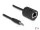 Delock Sztereo Audio bővítő RJ45 anya   3,5 mm-es sztereo jack apa Cat.5 akár 50 m 2 db-os szett (87858)