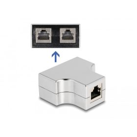   Delock RJ45 CAT5e STP -> 2db RJ45 CAT5e STP F/F splitter (87860)