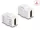 Delock Keystone modul, HDMI-csatlakozóhüvely > HDMI-csatlakozóhüvely, fehér (87876)