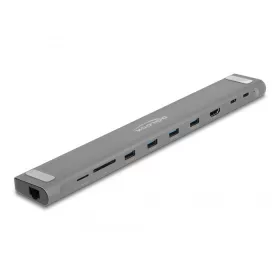   Delock USB Type-C , vékony dokkoló állomás 4K - HDMI / USB 3.2 Gen 1 / LAN / SD / PD 3.0