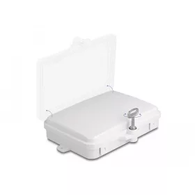   Delock Optikai szál elosztó doboz beltéri és kültéri használatra IP65 vízálló, zárható 6 portos fehér (87901)