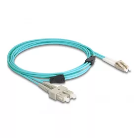   Delock Optikai kábel fém megerősítéssel LC Duplex - SC Duplex Multi-mód OM3 3 m (87912)
