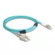 Delock Optikai kábel fém megerősítéssel LC Duplex - SC Duplex Multi-mód OM3 3 m (87912)
