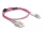 Delock Optikai kábel fém megerősítéssel LC Duplex - SC Duplex Multi-mód OM4 1 m (87916)