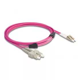   Delock Optikai kábel fém megerősítéssel LC Duplex - SC Duplex Multi-mód OM4 3 m (87918)