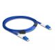Delock Optikai kábel fém megerősítéssel LC Duplex - LC Duplex szimpla OS2 3 m (87921)