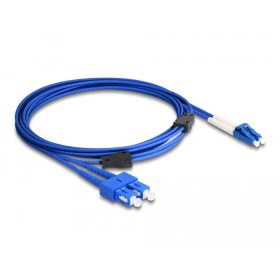   Delock Optikai kábel fém megerősítéssel LC Duplex - SC Duplex szimpla OS2 1 m (87922)