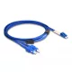 Delock Optikai kábel fém megerősítéssel LC Duplex - SC Duplex szimpla OS2 2 m (87923)