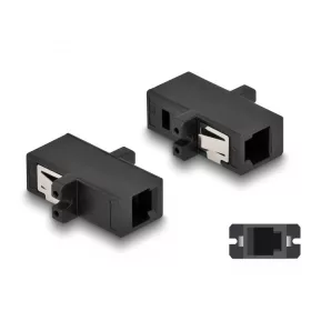   Delock Optikai szál párosító MTRJ anya - MTRJ anya fekete (87933)