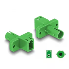   Delock Optikai szál hibrid párosító LC Simplex anya - ST Simplex anya zöld (87937)