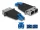 Delock Optikai szál hibrid párosító LC Duplex apa - SC Duplex anya kék (87947)