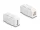 Delock Keystone modul A-típusú USB 2.0 anya   B-típusú USB 2.0 anya, mindkét oldalával beépíthető, fehér színű (87951)