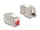Delock Keystone Modul RJ45 anya - LSA Cat.6A eszköz nélkül használható piros por elleni fedővel (87952)