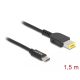 Delock Lenovo 11.0x4.5mm -> USB-C notebook töltő kábel 1.5m fekete (87970)