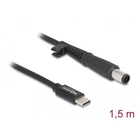   Delock Laptop töltőkábel USB Type-C  apa - HP 7,4 x 5,0 mm apa
