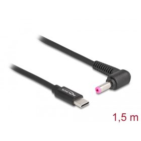  Delock Laptop töltőkábel USB Type-C  apa - HP 4,8 x 1,7 mm apa (87973)