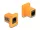 Delock D-típusú Modul RJ45 anya   anya narancssárga (87998)