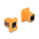 Delock D-típusú Modul RJ45 anya   anya narancssárga (87998)