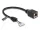 Delock Kábel RJ45 anya   tűfej anya 2,00 mm 8 tűs 23 cm Cat.5e, fekete (88006)