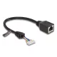 Delock Kábel RJ45 anya   tűfej anya 2,00 mm 8 tűs 23 cm Cat.5e, fekete (88006)