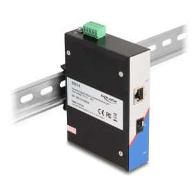   Delock Ipari Gigabit Média Átalakító RJ45 - SFP DIN sínhez