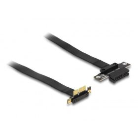   Delock PCI Expressz riser kártya x1 apa 90 -os szögben - x1 szlot kábellel 30 cm hosszú (88023)