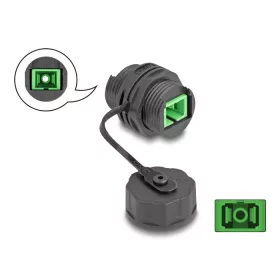   Delock Optikai kábel csatlakozó SC Simplex anya - SC Simplex anya védő kupakkal vízhatlan (88032)