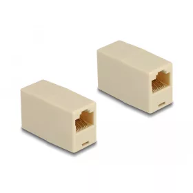 Delock Adapter RJ45 anya - RJ45 anya UTP bézs (88034)