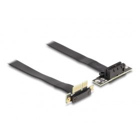   Delock PCI Expressz riser kártya x1 apa 90 -os szögben - x1 szlot 90 -os szögben kábellel 30 cm (88042)