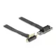 Delock PCI Expressz riser kártya x1 apa 90 -os szögben - x1 szlot 90 -os szögben kábellel 60 cm (88043)