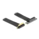 Delock PCI Expressz riser kártya x4 apa 90 -os szögben - x4 szlot 90 -os szögben kábellel 30 cm (88044)