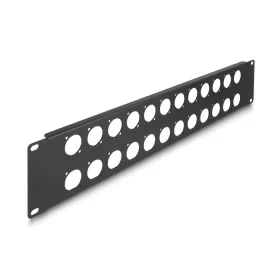   Delock 19  D-típusú patch panel 24 portos 2U fekete (88055)