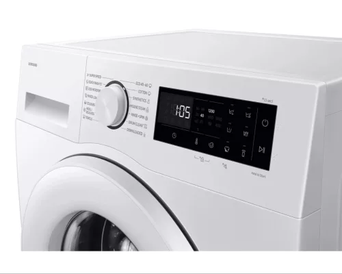 Samsung WW80FG5L32TELE elöltöltős mosógép, AI Ecobubble™ technológiával 8 kg, keskeny, 1200ford, fehér