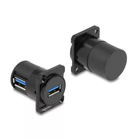  Delock D-típusú Modul USB 5 Gbps A-típusú hüvely - hüvely 90 fokban ívelt (88067)