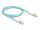 Delock Üvegszálas optikai kábel LC Duplex - LC Duplex egyszerű többszörös, OM3 hajlított, 2 m (88080)