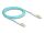 Delock Üvegszálas optikai kábel LC Duplex - LC Duplex egyszerű többszörös, OM3 hajlított, 5 m (88082)