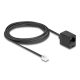 Delock Telefonkábel RJ11 apa - RJ45 anya, fekete, 3 m (88094)