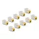 Delock Keystone Modul RJ45 anya - LSA Cat.6A eszközmentes sárga 10 db-os szett (88111)