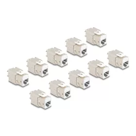  Delock Keystone Modul RJ45 anya - LSA Cat.6A eszközmentes fehér 10 db-os szett (88119)