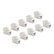 Delock Keystone Modul RJ45 anya - LSA Cat.6A eszközmentes fehér 10 db-os szett (88119)