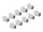Delock Keystone Modul RJ45 anya - LSA Cat.6A eszközmentes szürke 10 db-os szett (88120)