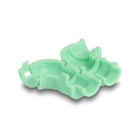   Delock 8 db.-os kábel klipszelő (összefogó) hajlításhoz zöld