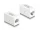 Delock Adapter RJ45 anya - RJ45 anya Cat.6 UTP, fehér (88133)