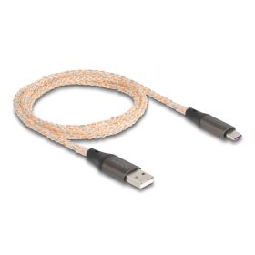   Delock USB 2.0 kábel A-típus - USB Type-C  RGB jelzéssel 1 m