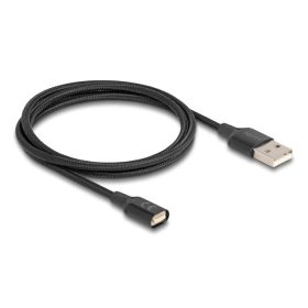 Delock Mágneses USB töltő kábel, fekete 1 m (88167)