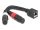 Delock Adapter RJ45 kábel anya - 2 x XLR 3 tűs anya fekete színű 20 cm