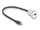 Delock USB 2.0 Mini-B beépített anya kábelcsatlakozóval 30 cm, alumínium (88186)